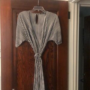 Boohoo striped jumpsuit worn twice